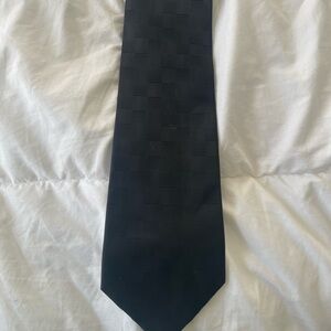 Emilio Ponti Black Textured Tie